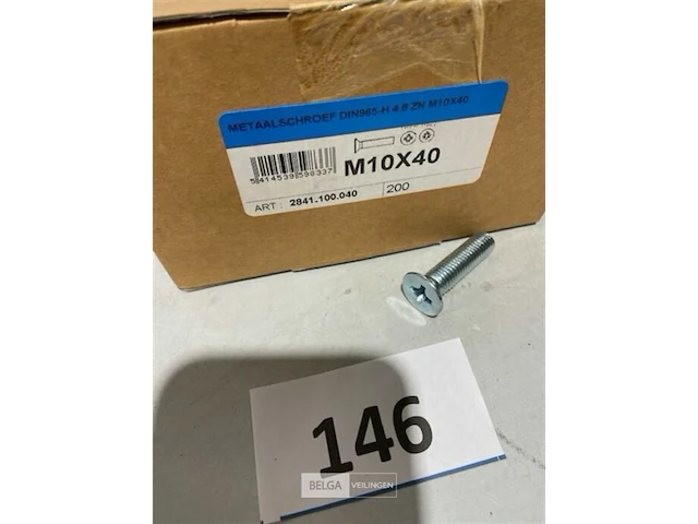 200x metaalschroef m10x40 - afbeelding 3 van  3