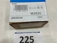 200x metaalschroef m3x20 - afbeelding 1 van  3