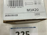 200x metaalschroef m3x20 - afbeelding 3 van  3