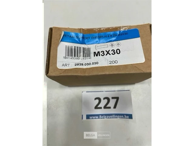 200x metaalschroef m3x30 - afbeelding 3 van  3