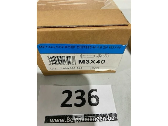200x metaalschroef m3x35 - afbeelding 1 van  3