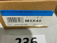 200x metaalschroef m3x35 - afbeelding 2 van  3
