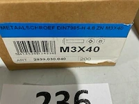 200x metaalschroef m3x35 - afbeelding 3 van  3