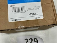 200x metaalschroef m3x40 - afbeelding 1 van  3