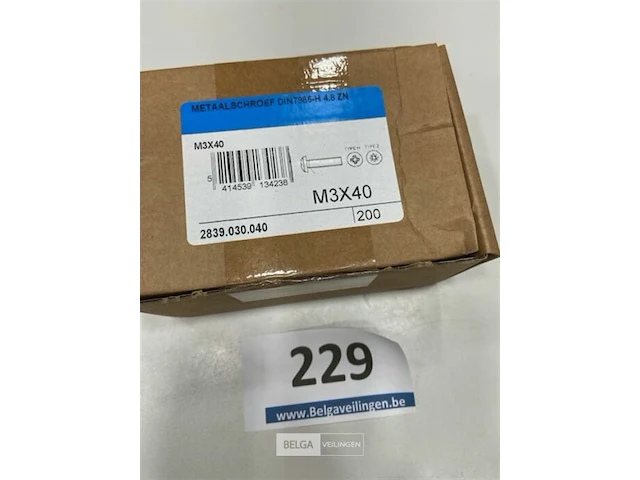 200x metaalschroef m3x40 - afbeelding 3 van  3
