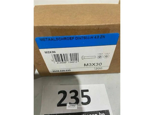 200x metaalschroef m3x40 - afbeelding 3 van  3