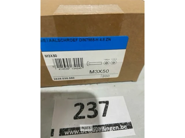 200x metaalschroef m3x40 - afbeelding 2 van  3
