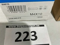 200x metaalschroef m4x10 - afbeelding 3 van  3