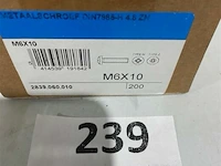 200x metaalschroef m6x10 - afbeelding 3 van  3