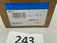 200x metaalschroef m6x10 - afbeelding 1 van  3