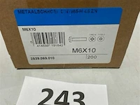 200x metaalschroef m6x10 - afbeelding 3 van  3