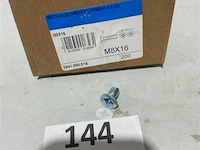 200x metaalschroef m8x16 - afbeelding 1 van  3