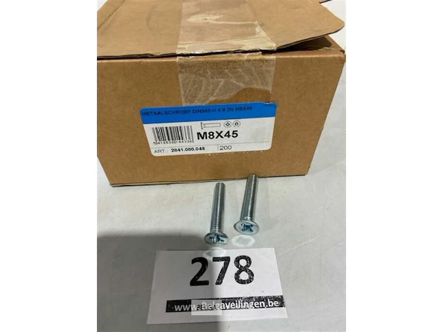 200x metaalschroef m8x45 - afbeelding 1 van  3