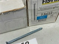 200x muurschroef 7,5 x 112 mm torx - afbeelding 1 van  3