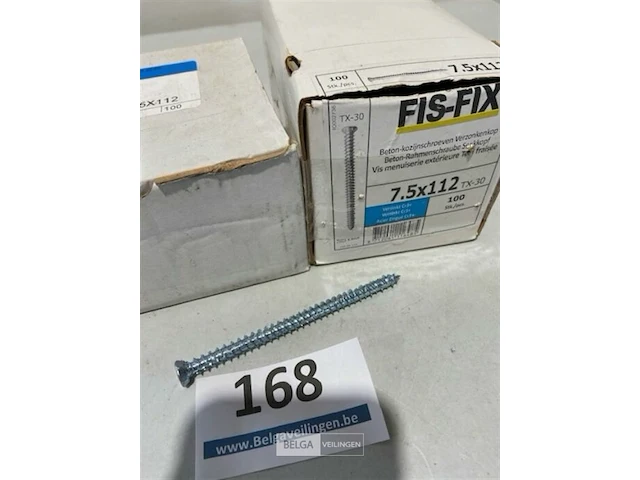200x muurschroef 7,5 x 112 mm torx - afbeelding 2 van  3