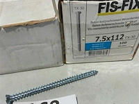 200x muurschroef 7,5 x 112 mm torx - afbeelding 3 van  3