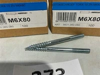 200x stokschroef torx-15 m6x80 - afbeelding 1 van  3