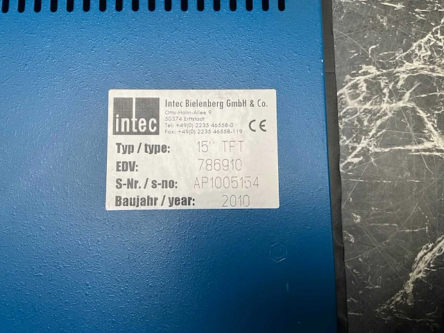 2010 intec 15”tft bedieningspaneel (2x) - afbeelding 7 van  7
