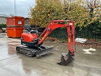 2010 kubota u17-3 minigraafmachine met graafbakken en hydraulische breekhamer. - afbeelding 6 van  17
