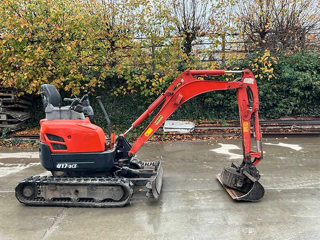 2010 kubota u17-3 minigraafmachine met graafbakken en hydraulische breekhamer. - afbeelding 7 van  17