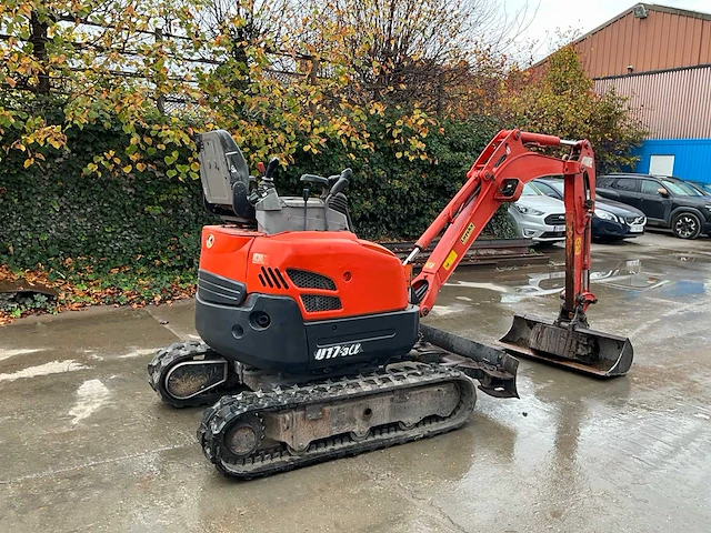 2010 kubota u17-3 minigraafmachine met graafbakken en hydraulische breekhamer. - afbeelding 8 van  17