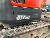 2010 kubota u17-3 minigraafmachine met graafbakken en hydraulische breekhamer. - afbeelding 9 van  17