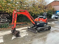 2010 kubota u17-3 minigraafmachine met graafbakken en hydraulische breekhamer. - afbeelding 1 van  17