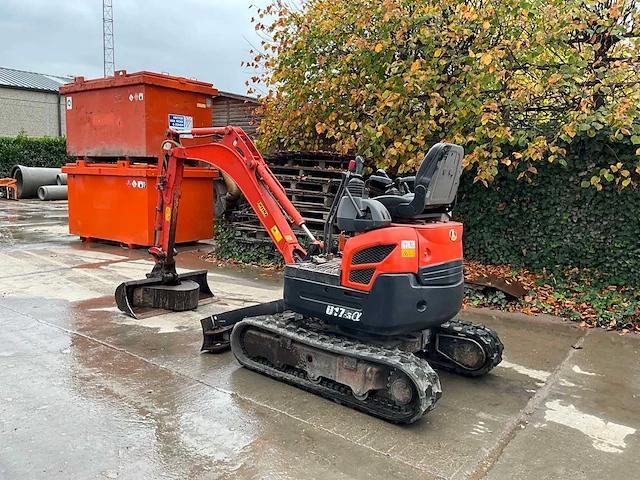 2010 kubota u17-3 minigraafmachine met graafbakken en hydraulische breekhamer. - afbeelding 11 van  17