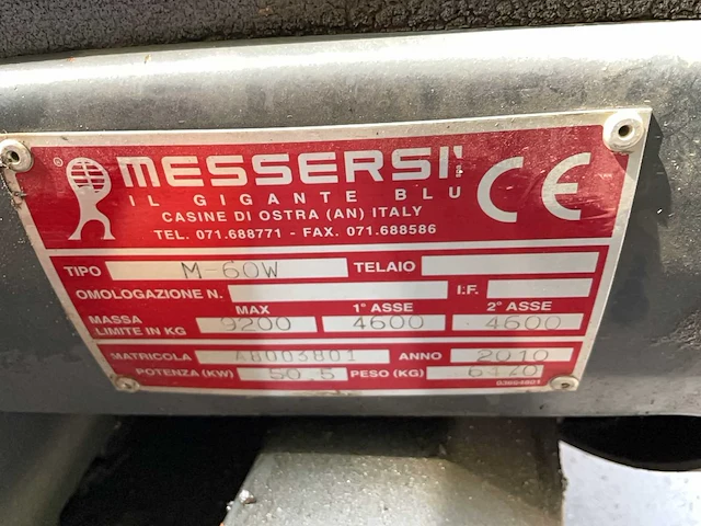 2010 messersi m60w graafmachine - afbeelding 25 van  39