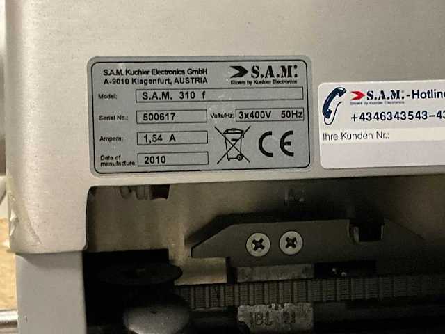 2010 sam 310f tafelsnijmachine - afbeelding 9 van  9