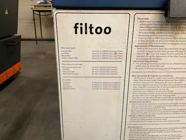 2010 teka filtoo mobiele lasdampafzuigarm - afbeelding 7 van  9