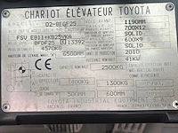 2010 toyota 02-8fgf25 vorkheftruck - afbeelding 70 van  72