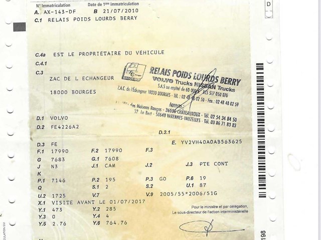 2010 volvo fe260 - bakwagen met laadklep - 7.1l diesel – airco - afbeelding 8 van  16