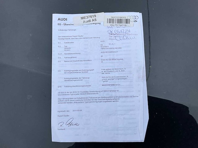 2011 audi a5 cabriolet - afbeelding 21 van  30