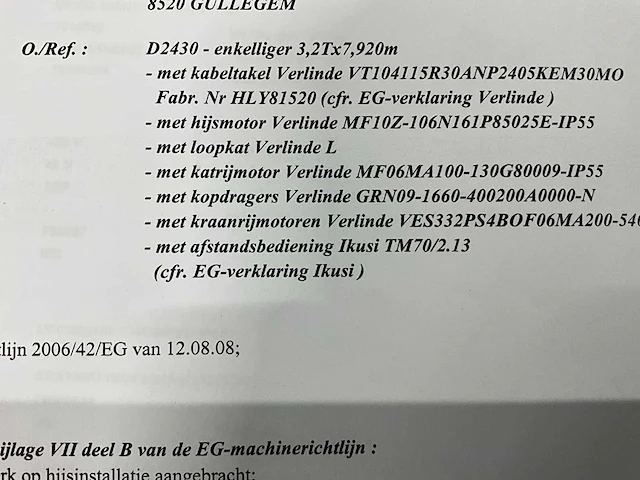 2011 cluma 3,2t rolbrug - afbeelding 7 van  26