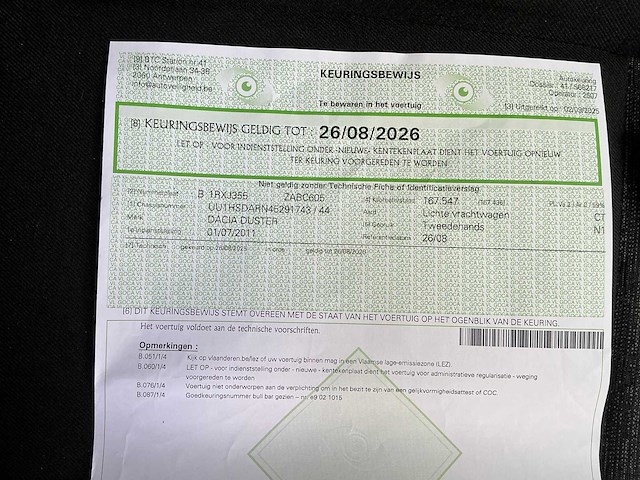 2011 dacia duster 4x4 licht vracht - afbeelding 14 van  22