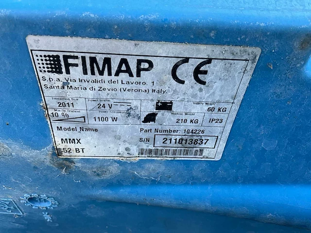 2011 firmap mmx52 bt schoonmaakapparaat - afbeelding 9 van  9