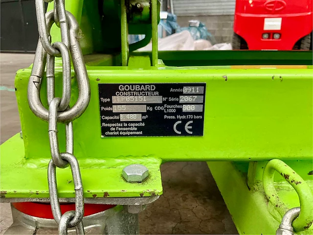 2011 goubard iep05151 kantelbak vorkheftruck - afbeelding 6 van  14