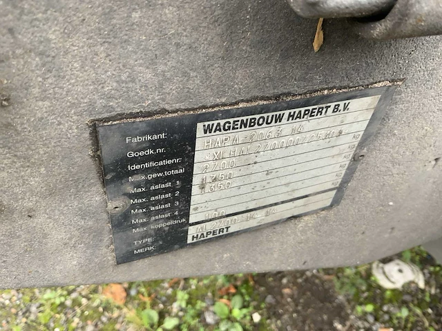 2011 hapert al 2700-14 14 aanhangwagen - afbeelding 7 van  8