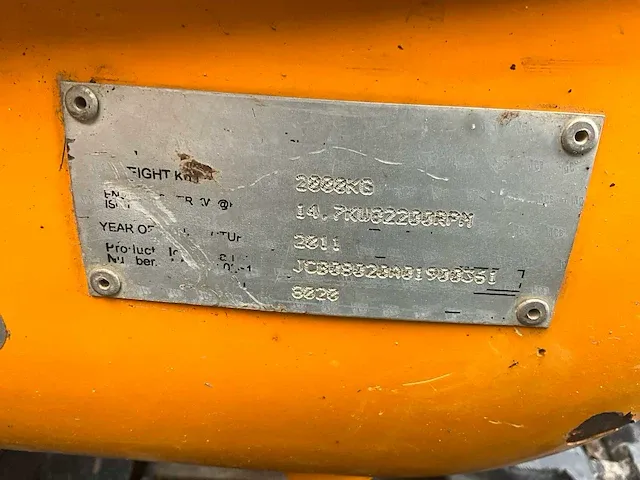 2011 jcb 8020 minigraafmachine - afbeelding 19 van  28