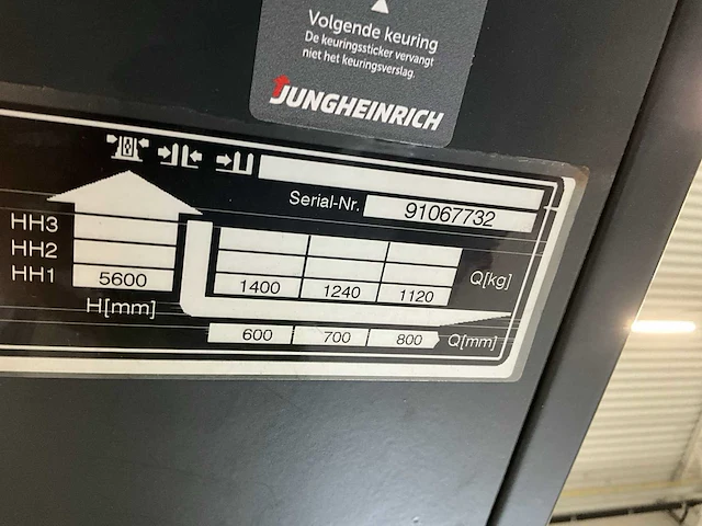 2011 jungheinrich etv114 reach truck - afbeelding 8 van  18