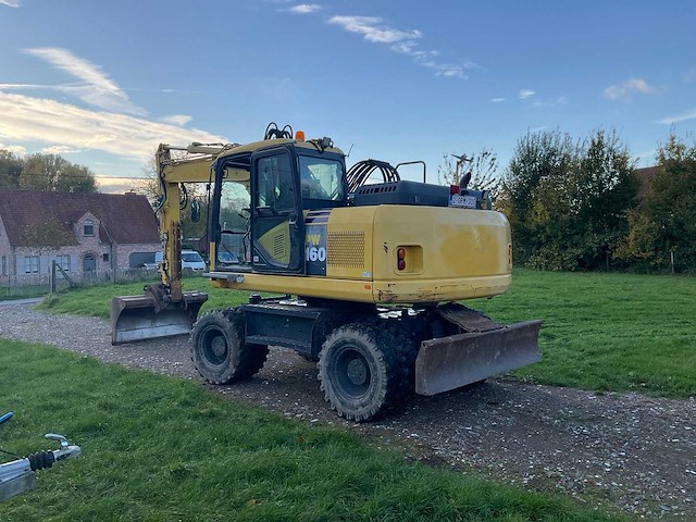 2011 komatsu pw160-7eo banden graafmachine - afbeelding 29 van  34