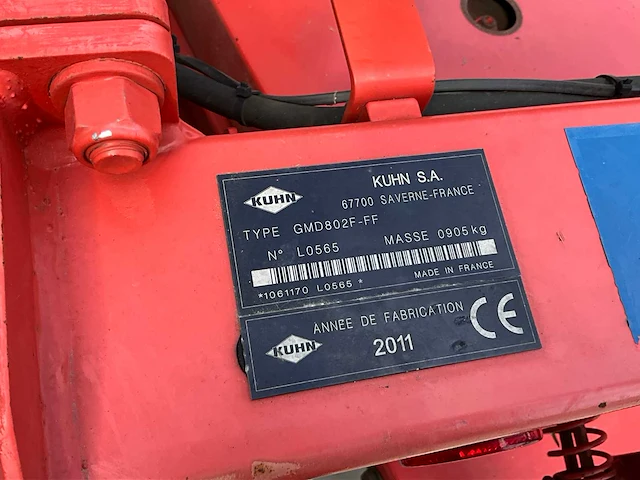 2011 kuhn s.a. gmd 802 f - afbeelding 2 van  10