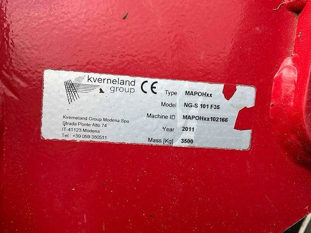 2011 kverneland ng-s 101 f3 precisiezaaimachine - afbeelding 14 van  21