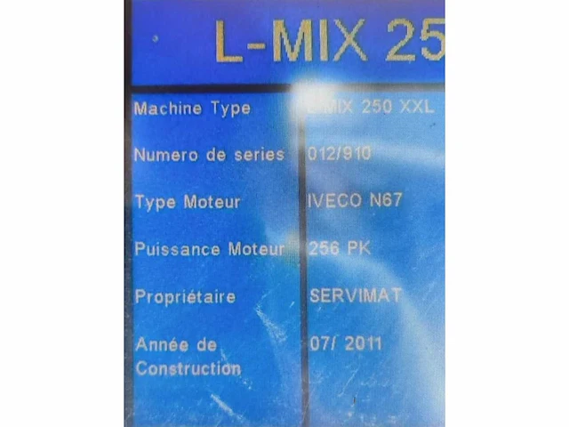 2011 l-mix 250 xxl mobiele breekinstallatie - afbeelding 13 van  28