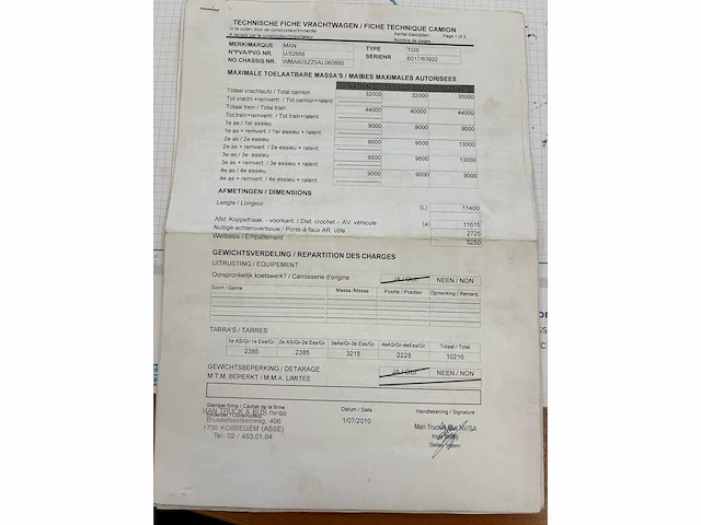 2011 man 92s vrachtwagen kraan en kipbak - afbeelding 17 van  24