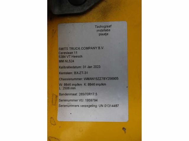 2011 man tgl vrachtwagen - afbeelding 3 van  34