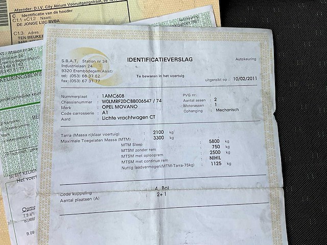 2011 opel movano lichte vrachtwagen - afbeelding 18 van  29