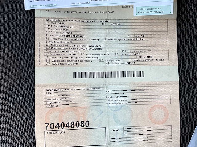 2011 opel movano lichte vrachtwagen - afbeelding 20 van  29