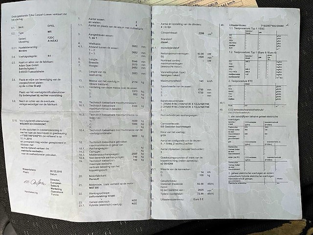 2011 opel movano lichte vrachtwagen - afbeelding 22 van  29